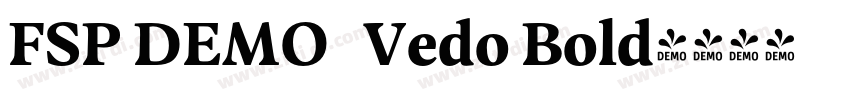 FSP DEMO   Vedo Bold字体转换